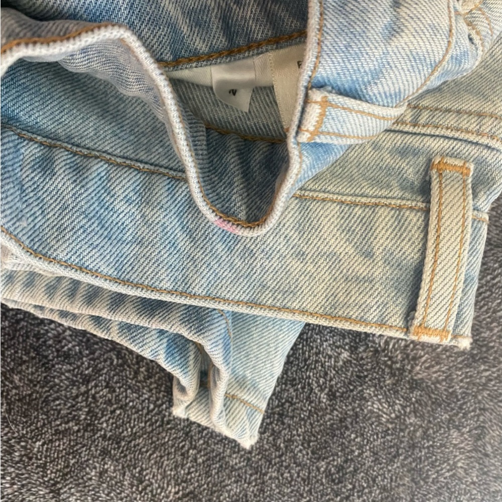 REFORMATION Tahoe Blue Jeans With Darker Blue Patch ( 26 ) - Picture 6 of 8